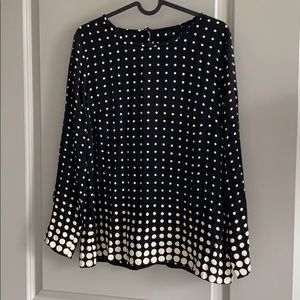 Jcrew woven polka dot blouse